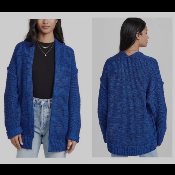 Free people High Hopes chunky Colbalt cardigan - Picture 4 of 5